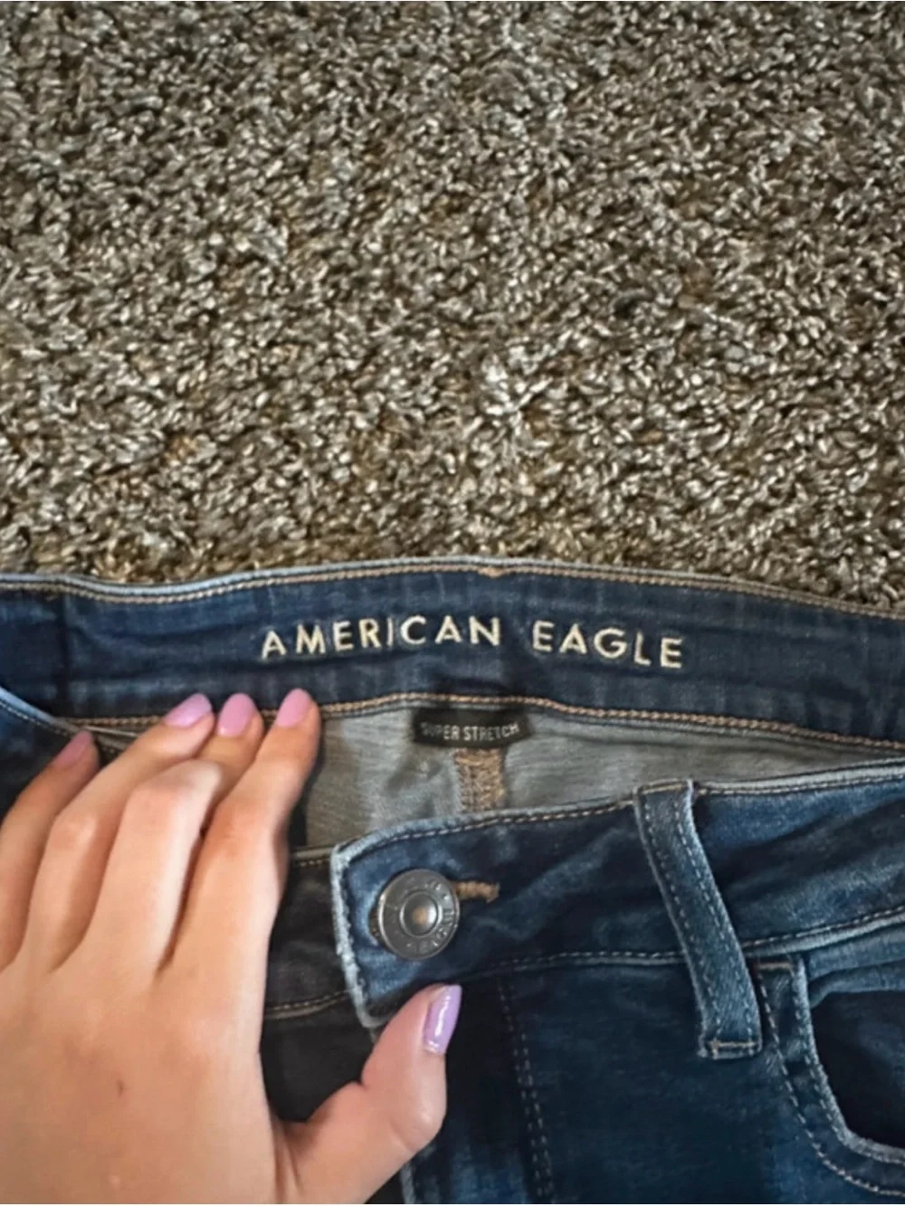 American Eagle Outfitters Dark Blue Skinny Jeans